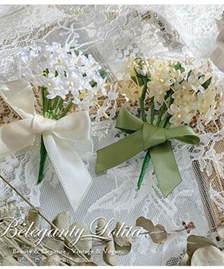 Beleganty Lolita / Pearl and Lily ブローチ・リボンベルト [LO578]