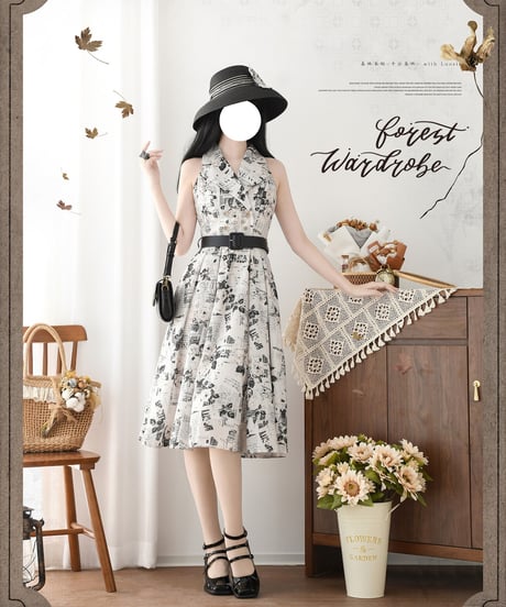 Forest Wardrobe 午後の森林 一型ワンピース [LO1175]