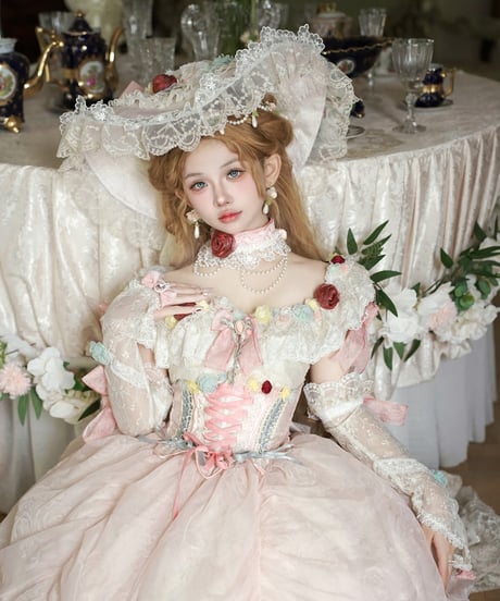 HinanaQueena / Tree Peony ロングドレス ウエディングドレス ワンピース 単品 [LO1115]
