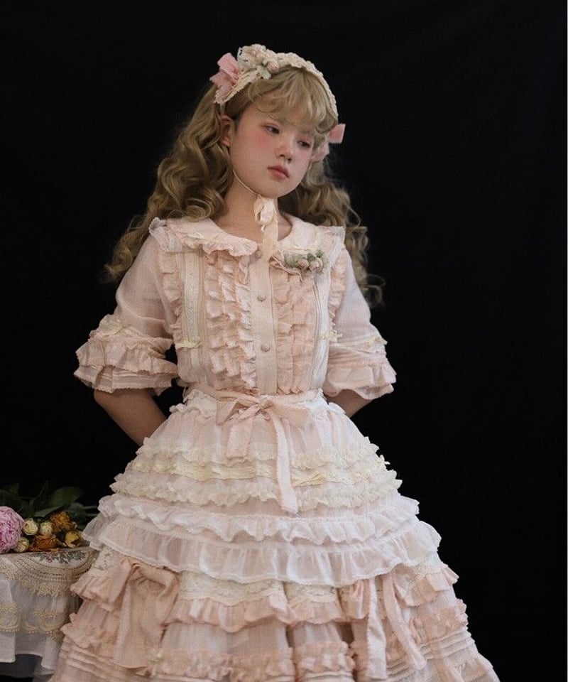 ジャンクジャーナル素材☆錆染パール付きフリルレース② ジャンクジャーナル素材☆錆染☆豪華パール付きフリルレース - メルカリ