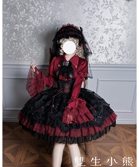 Twin Bears /  黒霧の幽宴 ロリィタドレス JSK、ブラウス⑦ [LO1513]