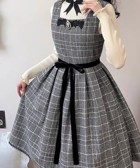 Miss Cube アールグレイティ 秋冬ロリィタドレス JSK セット [LO905]