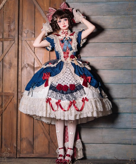 HinanaQueena  鏡の中のプリンセス ロリィタドレス フルセット [LO969]