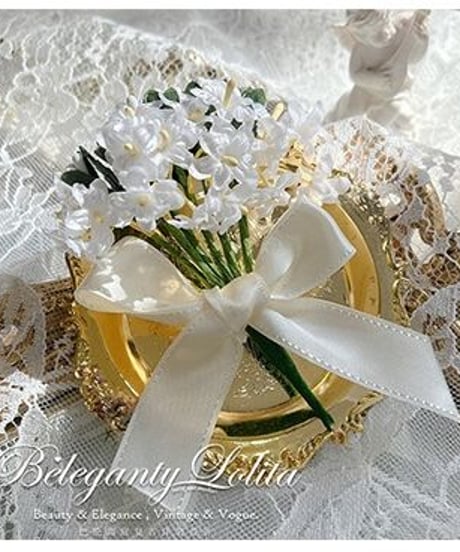 Beleganty Lolita / Pearl and Lily ブローチ・リボンベルト [LO578]