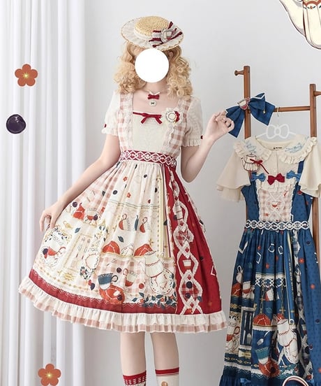 Miss Point / Picnic Tea Party ロリィタドレス 半袖ワンピース  [LO1113]