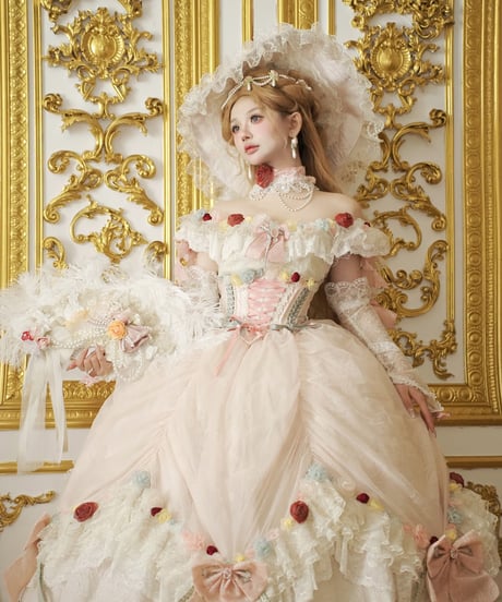 HinanaQueena / Tree Peony ロングドレス ウエディングドレス ワンピース 単品 [LO1115]