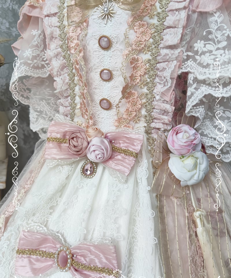 【みーにゃん】ロリータドレス M サイズ メイド服 ロリータ ドレス ワンピース S M L 2L 3L 4L 5L 6L LYG