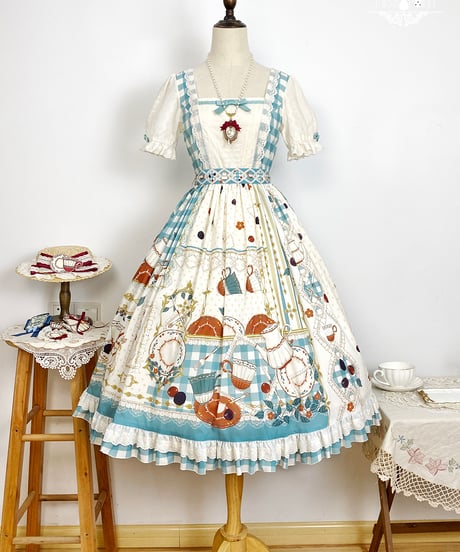 Miss Point / Picnic Tea Party ロリィタドレス 半袖ワンピース  [LO1113]