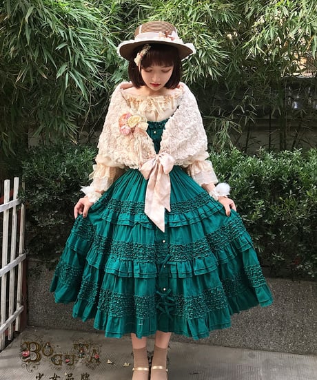 BOGUTA Lolita  クラシック ロリィタ ジャンパースカート ドレス ワンピース L [LO52]