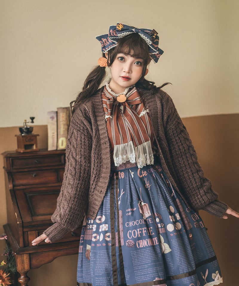 Miss Point チョコレートデイリー ロリィタ スカート [LO364 Miss Point チョコレートデイリー ロリィタ スカート [LO364