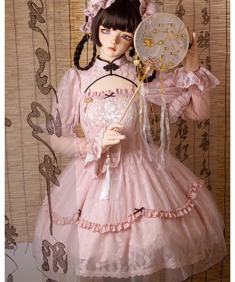 with PUJI / 中華風 ロリィタドレス 長安謡 半袖ワンピース with PUJI / 中華風 ロリィタドレス 長安謡 半袖ワンピース