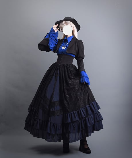 アラビアンナイトゴシック / 毒牙ゴシック ブラウス、スカート、黒羽ワンピースドレス [LO762]