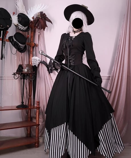 VantablackStudio / Wednesday Addams Manor ゴシック SK, ブラウス, ジャケット [LO919]