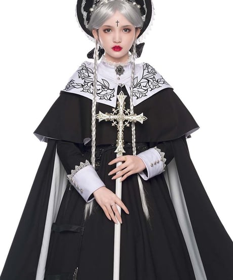 YUPBRO  ロブニャ ブリティッシュスタイル ゴシックロリィタ ドレス  ボンネット、ドレスハット [LO483]