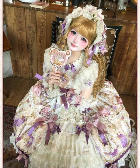 Twin Bears / Antique Gemstone Fragrance ロリィタドレス アクセサリー③ [LO1598]