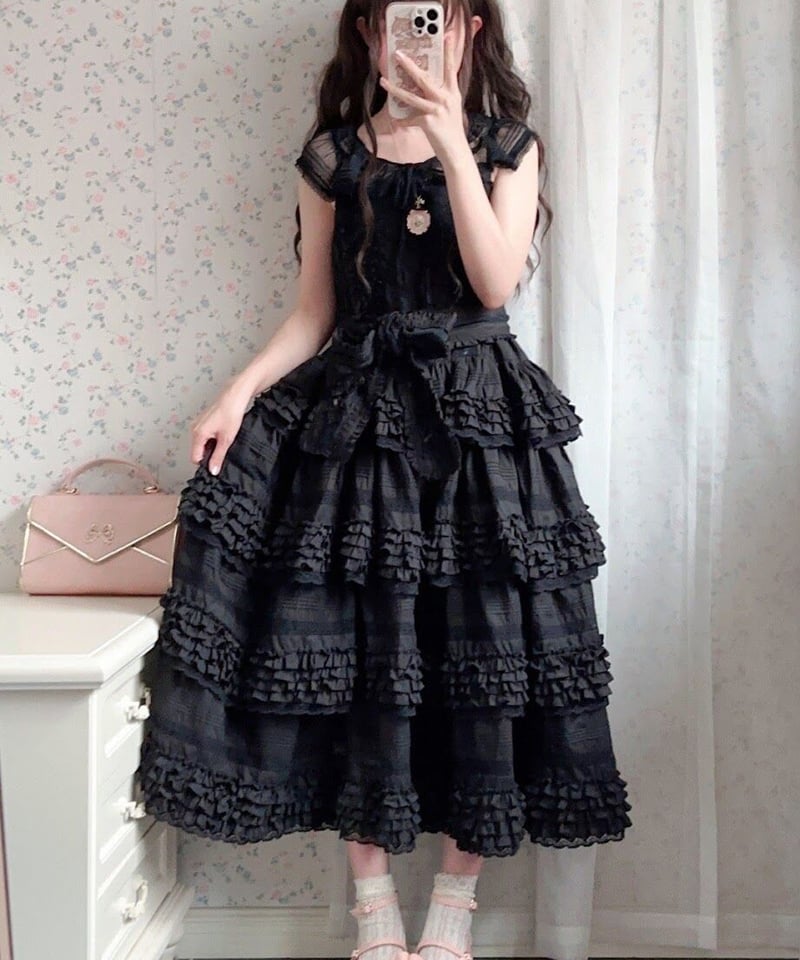 新品浴衣　Roberta di Camerino サイズＭ　ピンク　兎柄　タグ有 MONO GIRL / Rothenburg Bear フリル段々 JSK [LO845] |