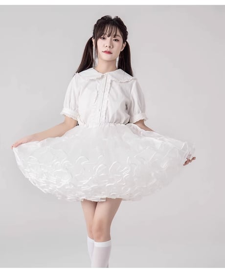 オーガンジー  4段ビッグ パニエ  35cm/40cm丈 28m [SK87-9]
