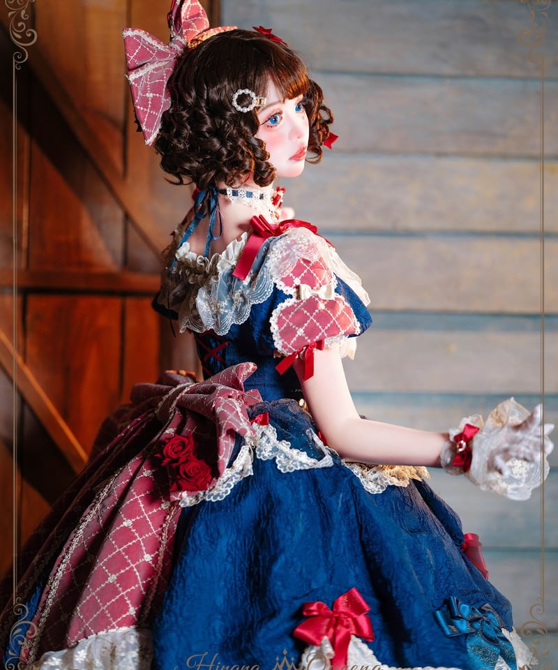 HinanaQueena 鏡の中のプリンセス ロリィタドレス フルセット [LO969] |