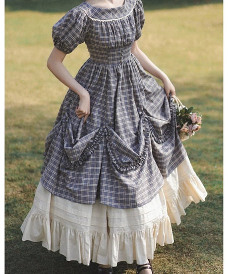 Forest Wardrobe 森林のピクニック ロングワンピース、ペチコート [LO1384]