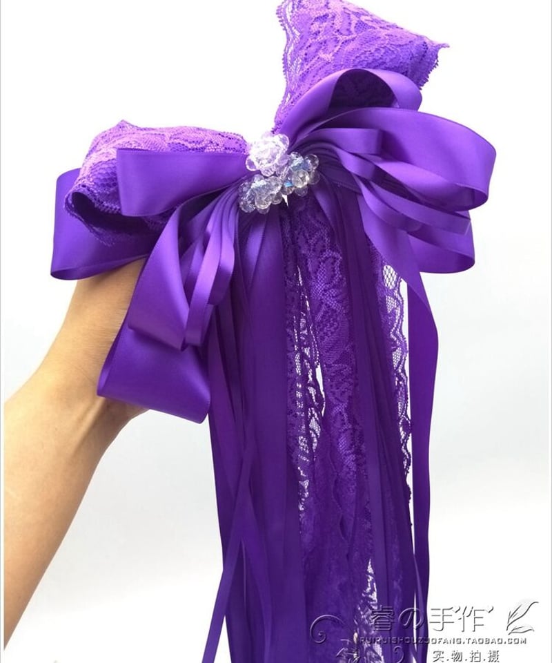＊Liberty＊ トリプルリボンのバレッタ ＊フェリシテ×パステルパープル Liberty＊ トリプルリボンのバレッタ ＊フェリシテ×パステルパープル