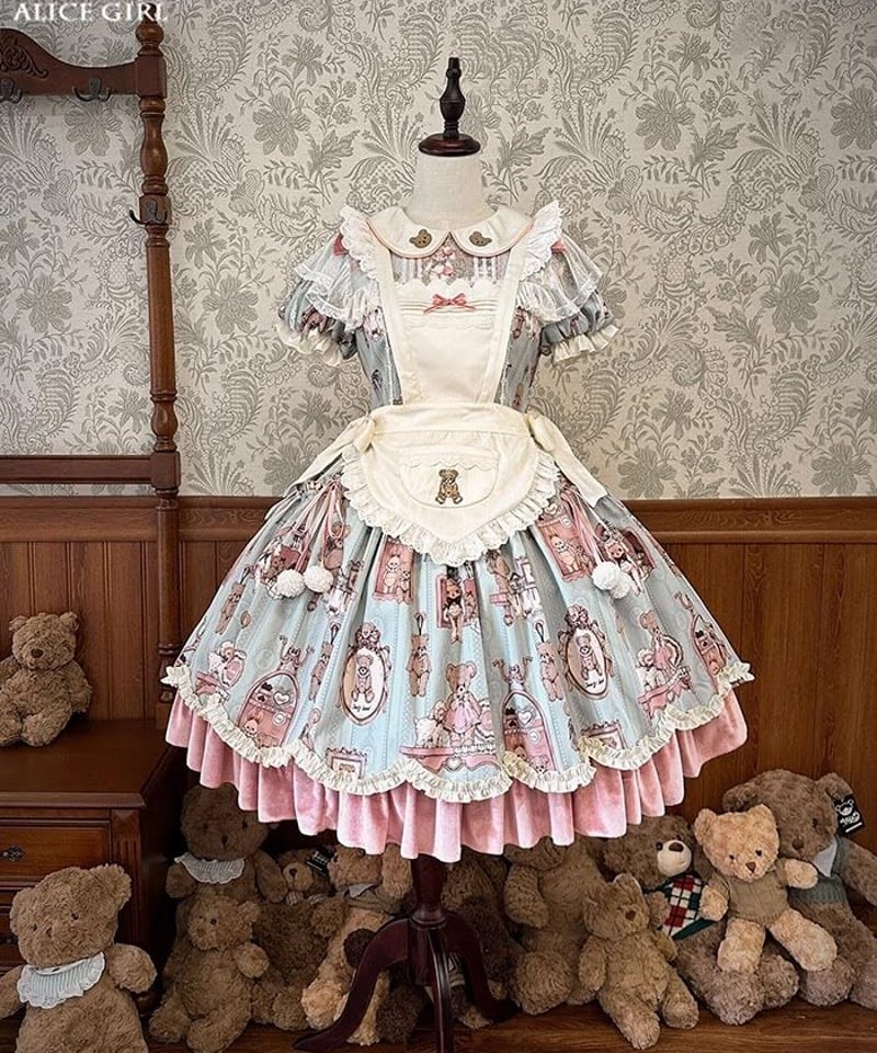 Alice Girl / ベアドールウォール ロリィタ JSK、OP、長袖 Alice Girl / ベアドールウォール ロリィタ JSK、OP、長袖
