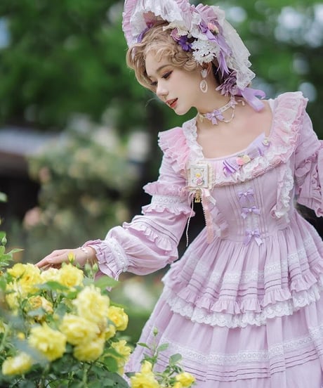 Lucy and  Lory / Pastoral roaming クラシック コットンロング ロリィタドレス ワンピース [LO860]