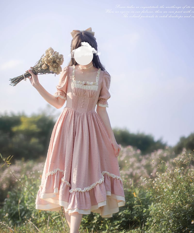 胡桃木JK / リラ 田園風ロリィタ ワンピース [LO1362] | Roses on th