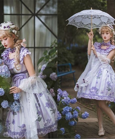 Milu Forest エンドレスサマー ラウンドネックワンピース 単品 [LO471]