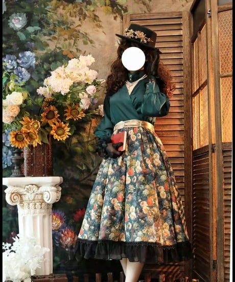 有一只小鳥 / 薔薇庄園 花柄スカート [LO748]
