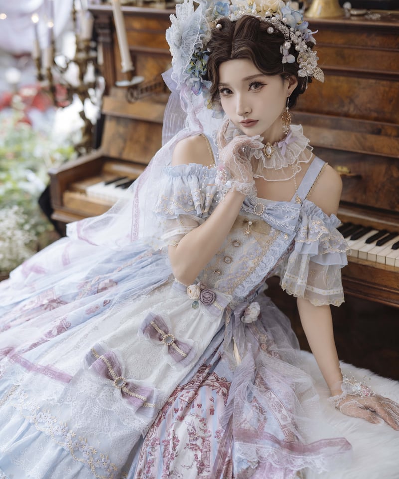 二匹の田園猫Lolita / Song in the Moonlight 海外版 ロリィタドレ