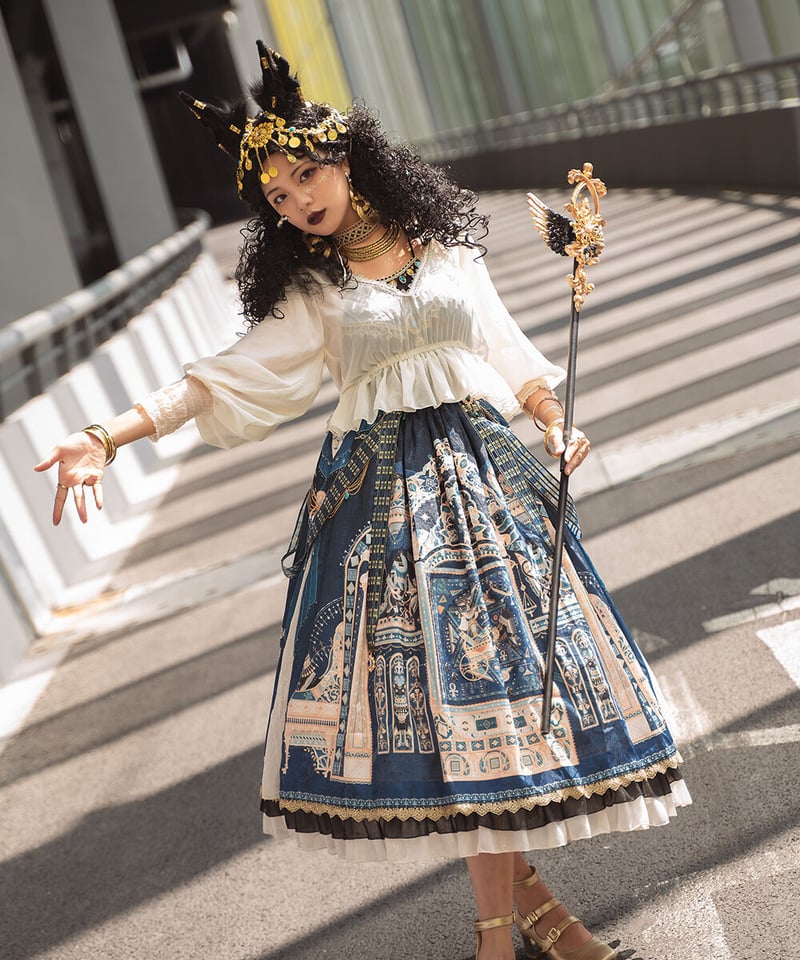 Dusk BASTET （ 黄昏贝斯特）エジプト風ロリィタ スカート＋