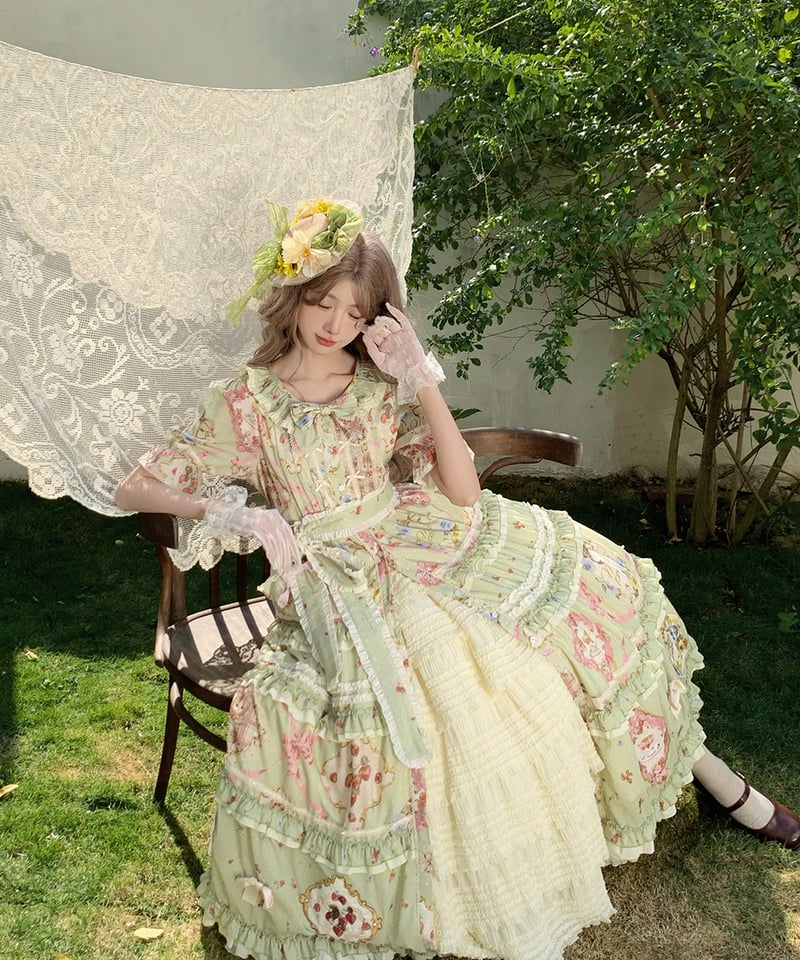misspoint  薔薇園の姫　ロリータ　レース　ワンピース　お茶会 misspoint 薔薇園の姫 ロリータ レース ワンピース お茶会
