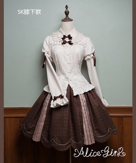 Alice Girl /  くまショコラビスケット ロリィタドレス JSK、SK、ブラウス、ジャケット⑥ [LO1525]