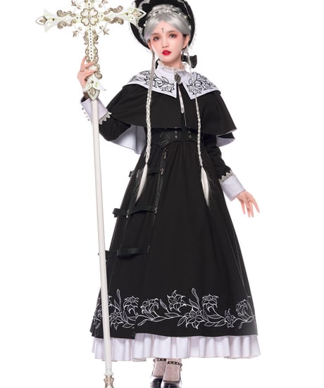 YUPBRO  ロブニャ ブリティッシュスタイル ゴシックロリィタ ドレス  ボンネット、ドレスハット [LO483]
