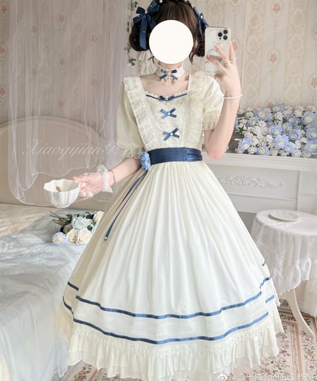 二十四会Lolita 静かな時間 シフォン ロングワンピース [LO567]