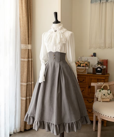 Forest Wardrobe 薄霧森林 コルセットスカート、ベスト、ブラウス [LO906]