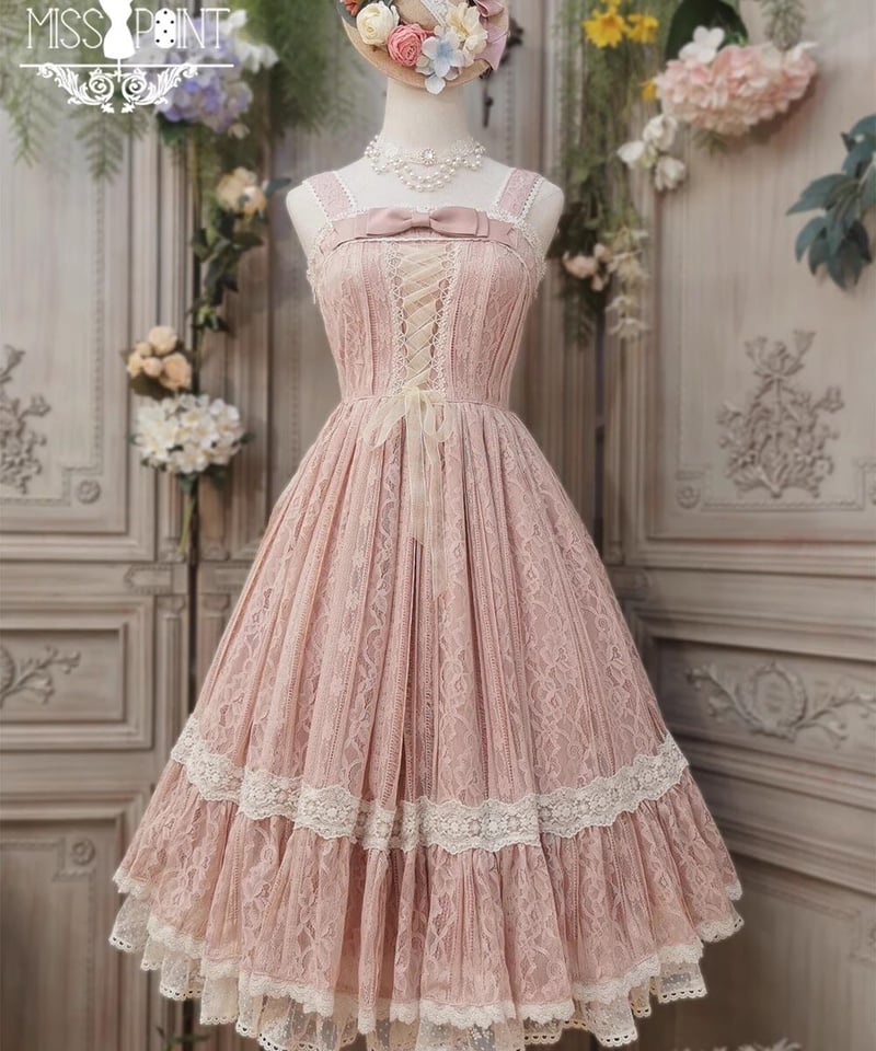 Miss Point 木香薔薇 1.0 レース/花柄 ロング ロリィタドレス Miss Point 木香薔薇 1.0 レース/花柄 ロング ロリィタドレス