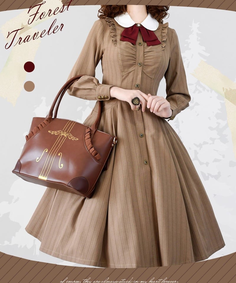 Forest Wardrobe 森林旅行者 ストライプOP [LO663] | Roses o 