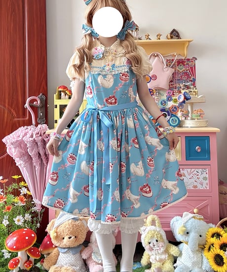 Miss Point / リボンと子ねこのスイーツタイム ロリィタワンピース、JSK [LO1437]