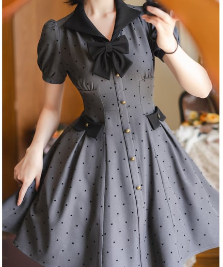 Forest Wardrobe 森林ポルカドット ワンピース [LO1419]
