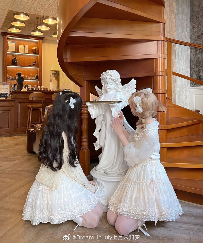 霧の詩 アンティーク レーススカート ペチコート スカート 42cm