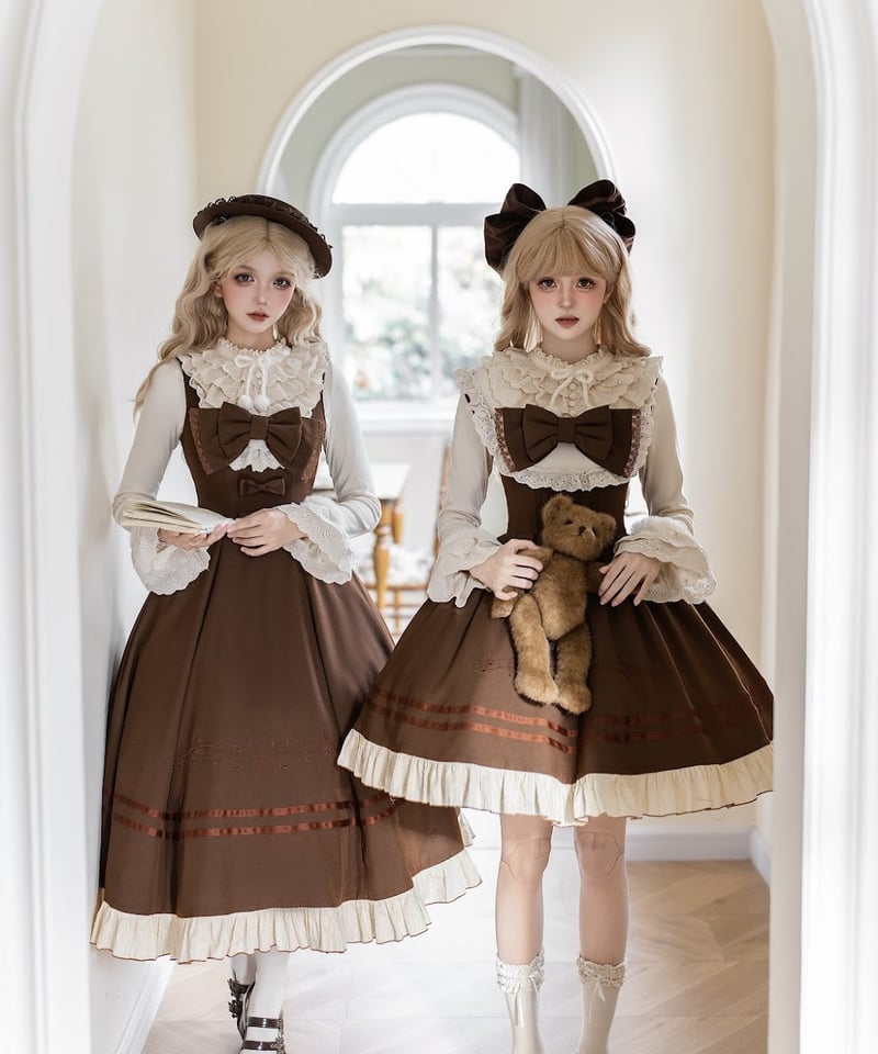 【れいん】ロリータドレス　Sサイズ SEASONZ 半袖ワンピース ドレス イレギュラーヘム 透け感