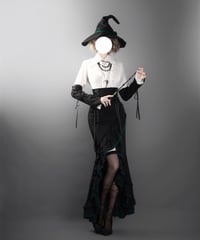 VantablackStudio / 無尽夢 フィッシュテイルSK, ブラウス セット[LO1536]