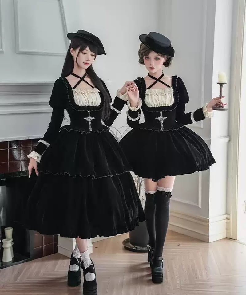 with PUJI / 黙示録 ロリィタドレス セット [LO1518] | Roses o