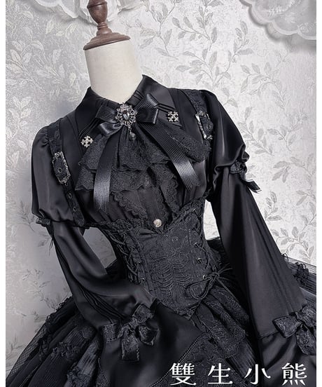 Twin Bears /  黒霧の幽宴 ロリィタドレス JSK、ブラウス⑦ [LO1513]