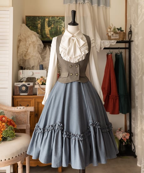 Forest Wardrobe 森林のかご4.0 花びらフリルスカート [LO950]