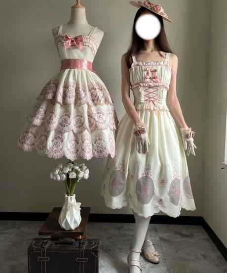 Crystal Florescence 花辞典 スケルトンスカート [LO443]