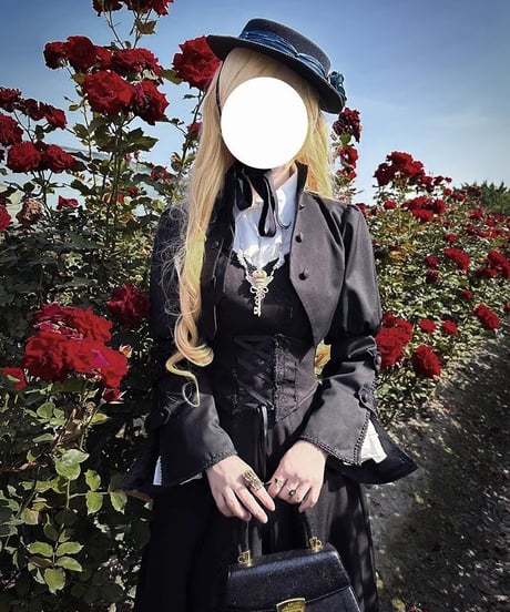 VantablackStudio / 黒薔薇 ゴシック JSK, ショートジャケット, ブラウス, コート [LO887]