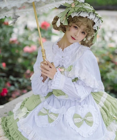 Lucy and  Lory / Pastoral roaming クラシック コットンロング ロリィタドレス JSK [LO860]