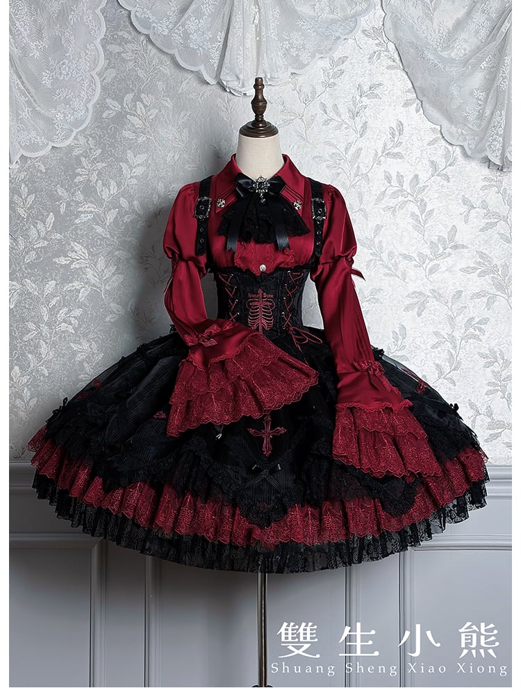 Twin Bears / 黒霧の幽宴 ロリィタドレス JSK、ブラウス [LO1513] |